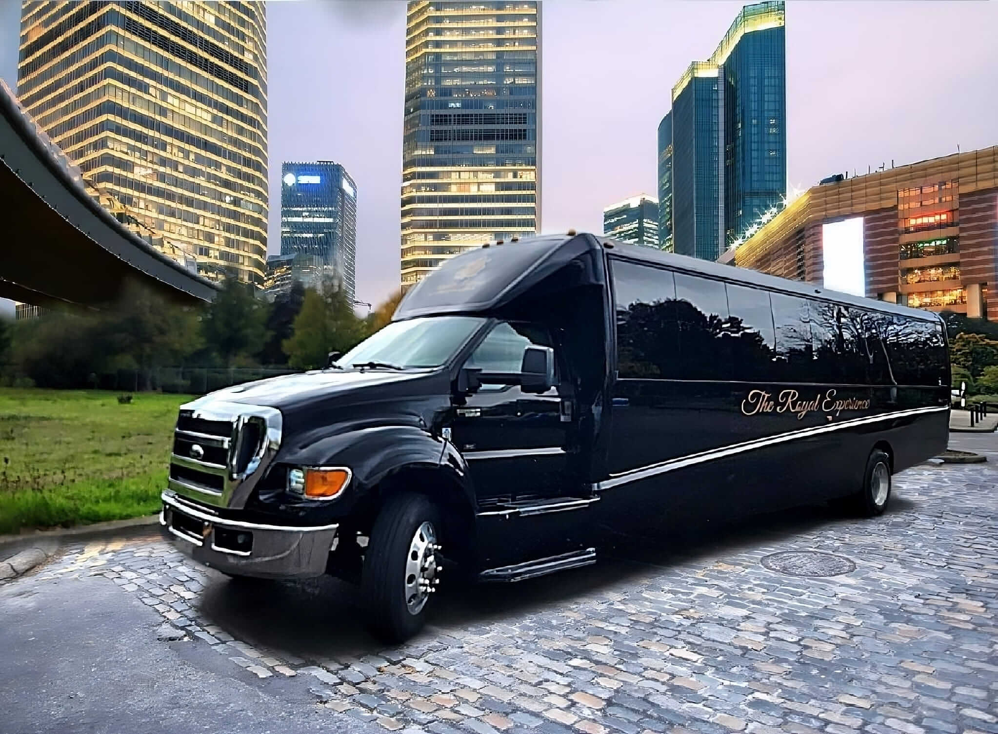 Luxury charter bus for group travel